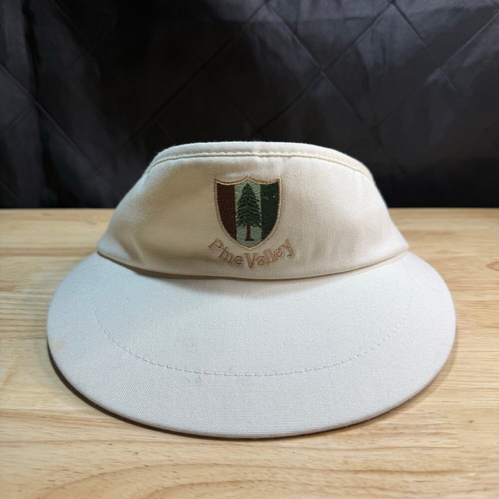 Pine Valley Green Texace Tour Visor Rare Golf Club Vintage Hat Cap-Made In USA